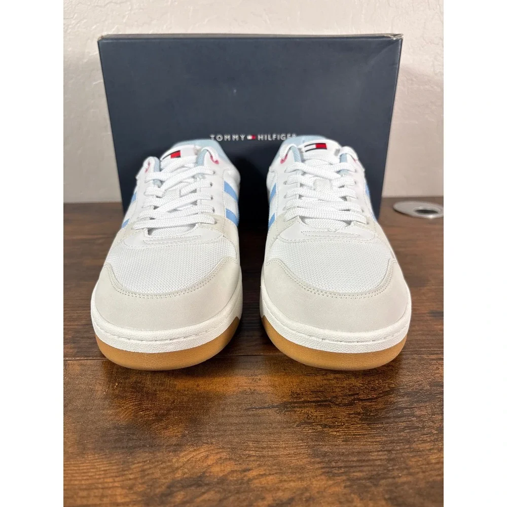 Tommy Hilfiger Neenha Womens 11 White Pink Blue Low Top Sneaker TWNEENHA 660